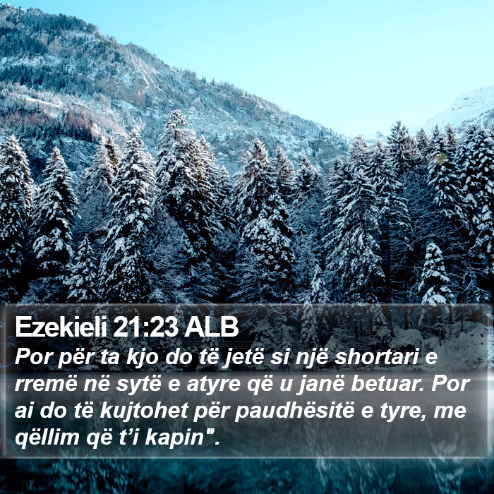 Ezekieli 21:23 ALB Bible Study