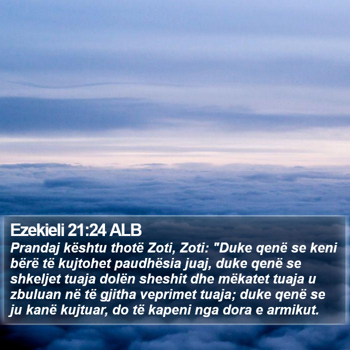 Ezekieli 21:24 ALB Bible Study