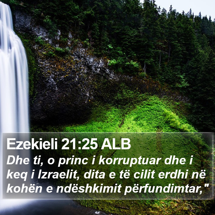 Ezekieli 21:25 ALB Bible Study