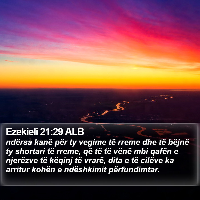 Ezekieli 21:29 ALB Bible Study
