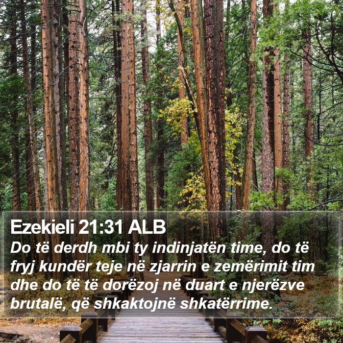 Ezekieli 21:31 ALB Bible Study