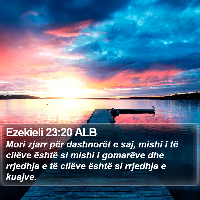 Ezekieli 23:20 ALB Bible Study