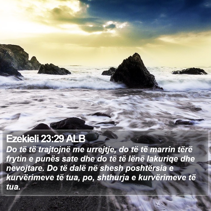 Ezekieli 23:29 ALB Bible Study