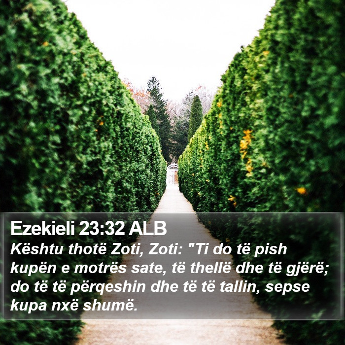 Ezekieli 23:32 ALB Bible Study