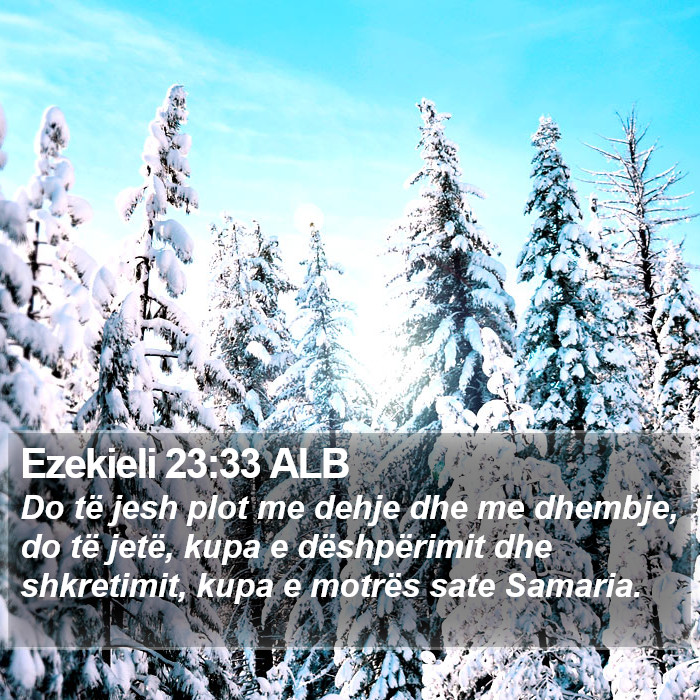 Ezekieli 23:33 ALB Bible Study