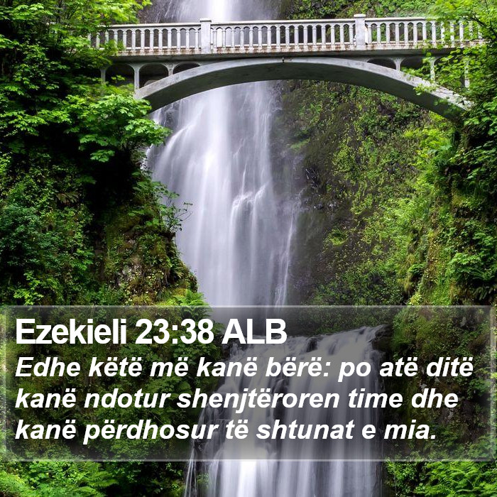 Ezekieli 23:38 ALB Bible Study