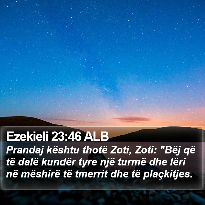 Ezekieli 23:46 ALB Bible Study