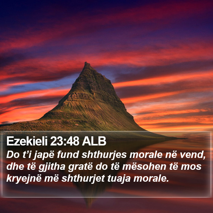 Ezekieli 23:48 ALB Bible Study