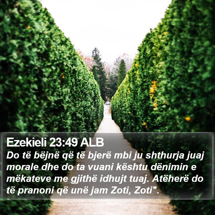 Ezekieli 23:49 ALB Bible Study