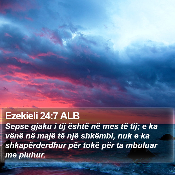 Ezekieli 24:7 ALB Bible Study