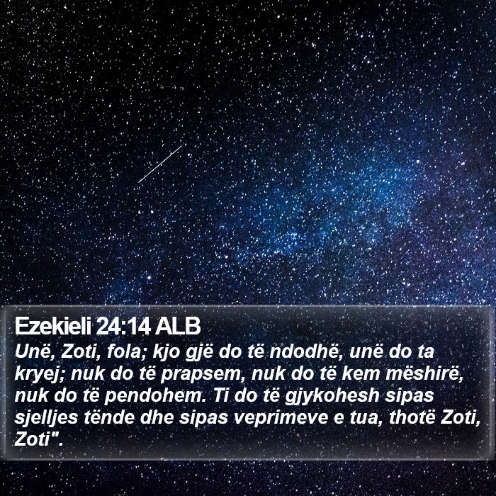 Ezekieli 24:14 ALB Bible Study