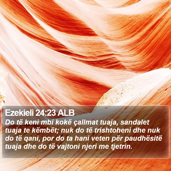 Ezekieli 24:23 ALB Bible Study