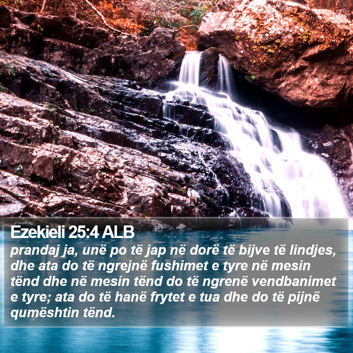 Ezekieli 25:4 ALB Bible Study