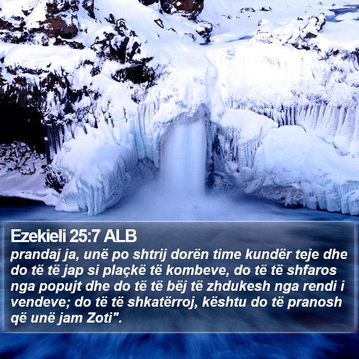 Ezekieli 25:7 ALB Bible Study