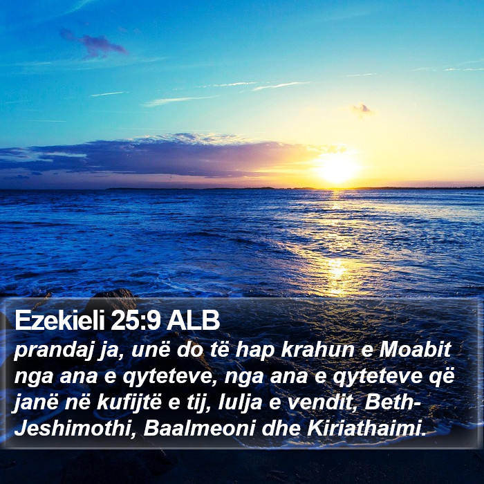 Ezekieli 25:9 ALB Bible Study