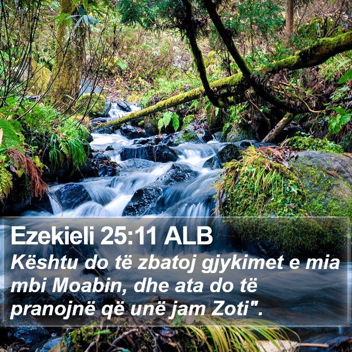 Ezekieli 25:11 ALB Bible Study