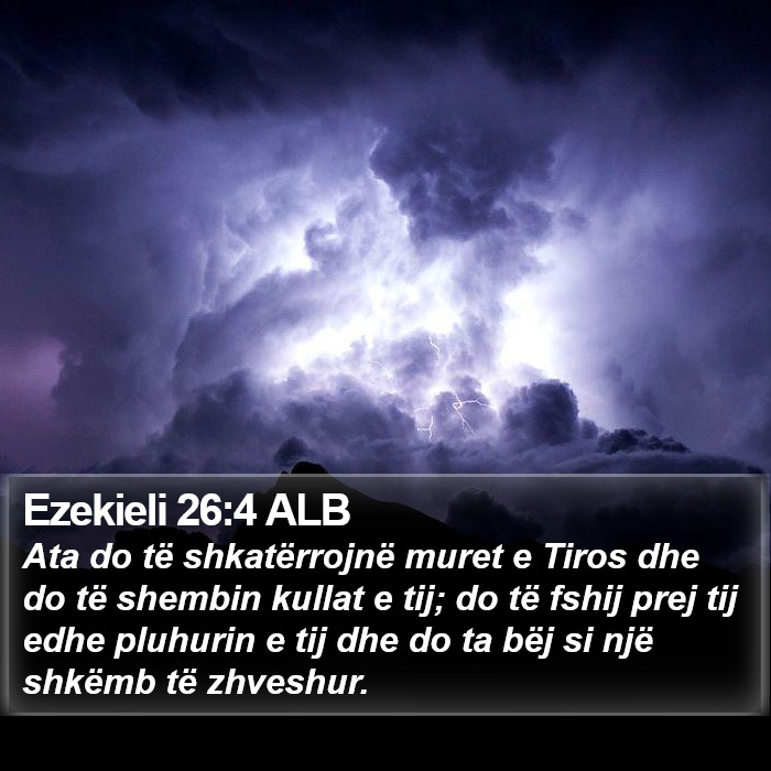 Ezekieli 26:4 ALB Bible Study