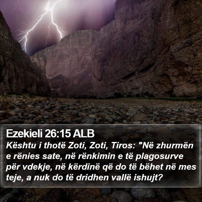 Ezekieli 26:15 ALB Bible Study