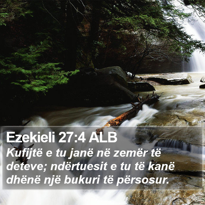 Ezekieli 27:4 ALB Bible Study