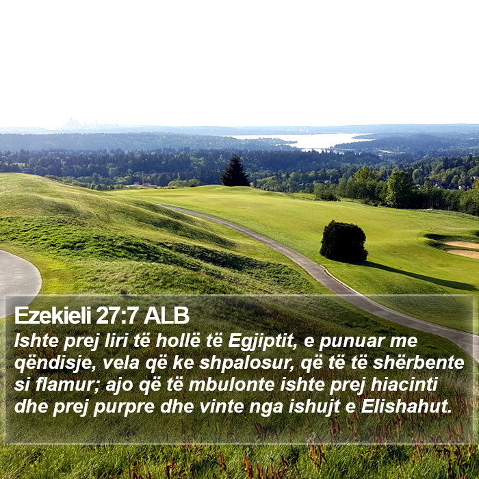 Ezekieli 27:7 ALB Bible Study