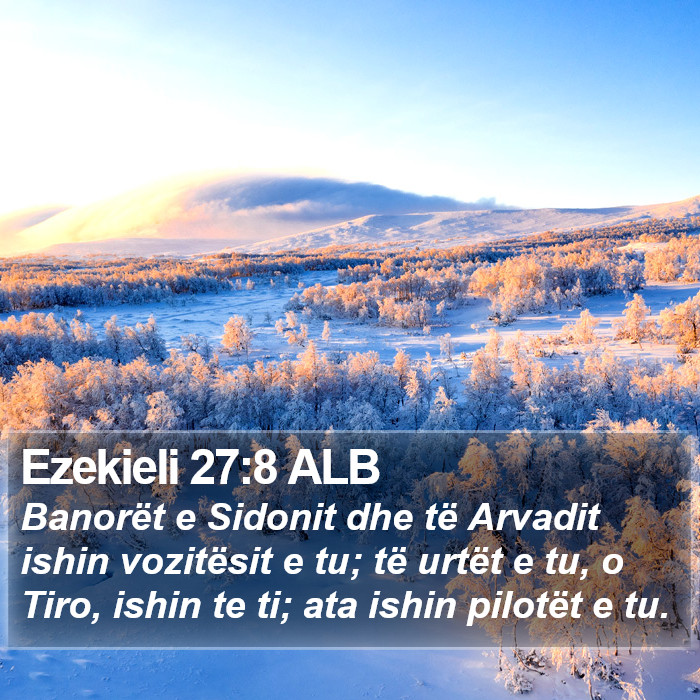 Ezekieli 27:8 ALB Bible Study