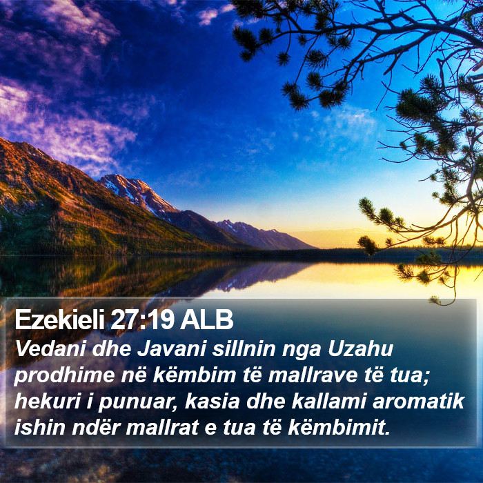 Ezekieli 27:19 ALB Bible Study