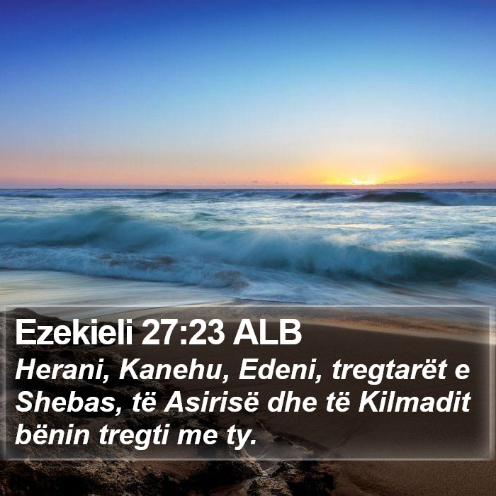 Ezekieli 27:23 ALB Bible Study