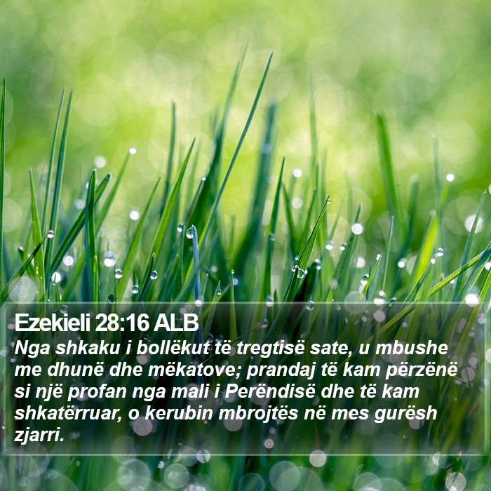 Ezekieli 28:16 ALB Bible Study