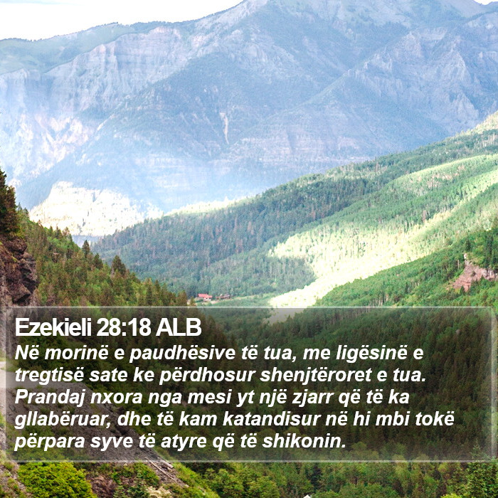 Ezekieli 28:18 ALB Bible Study