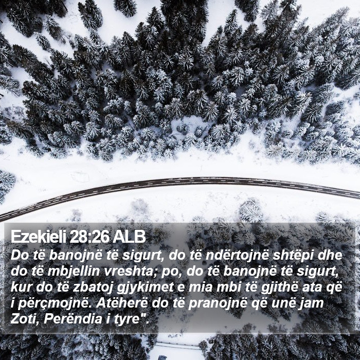 Ezekieli 28:26 ALB Bible Study