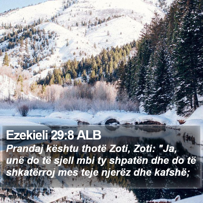 Ezekieli 29:8 ALB Bible Study