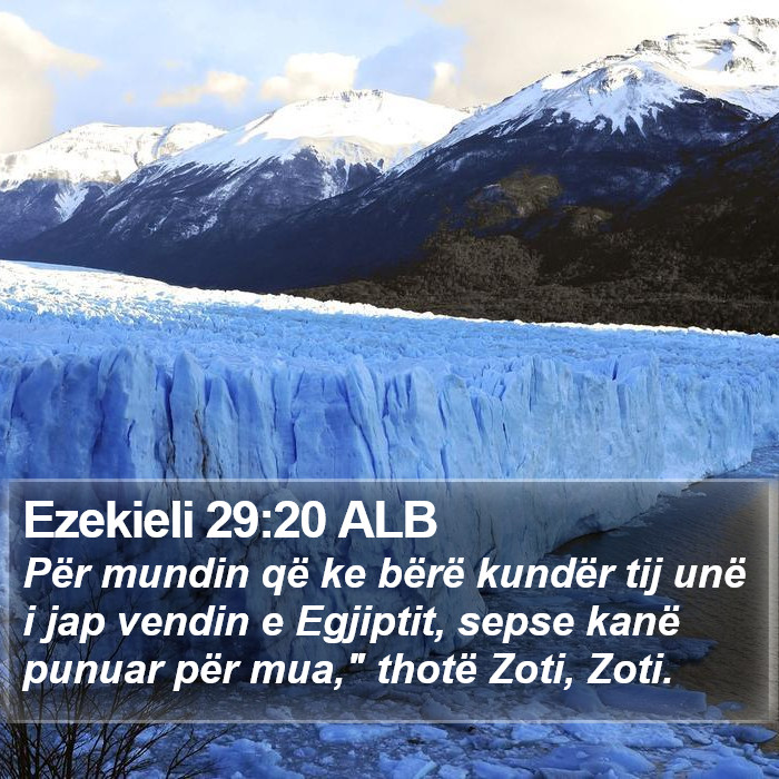 Ezekieli 29:20 ALB Bible Study