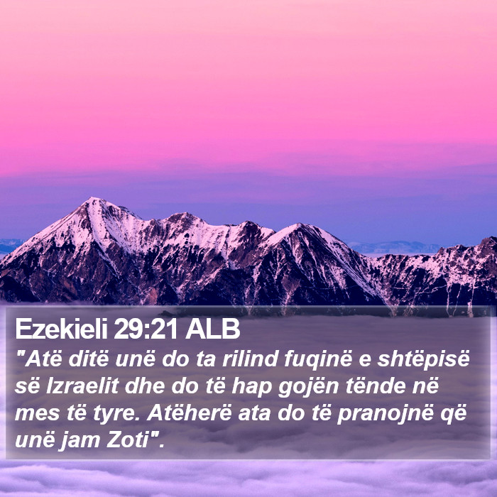 Ezekieli 29:21 ALB Bible Study
