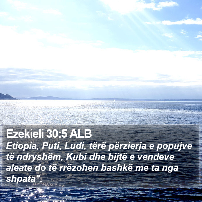Ezekieli 30:5 ALB Bible Study