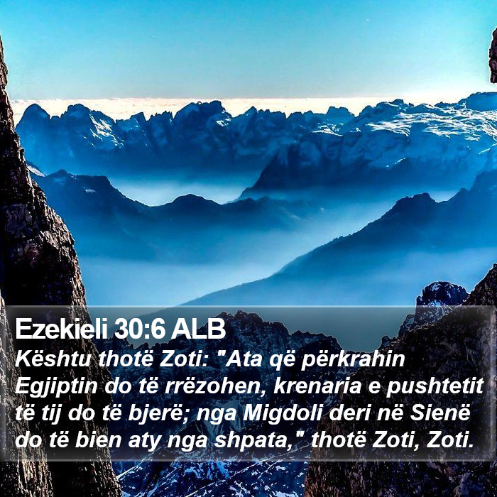 Ezekieli 30:6 ALB Bible Study