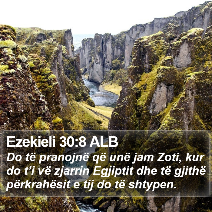 Ezekieli 30:8 ALB Bible Study