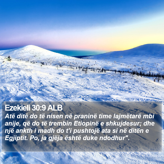 Ezekieli 30:9 ALB Bible Study