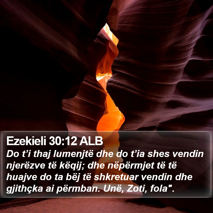 Ezekieli 30:12 ALB Bible Study