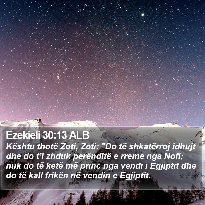 Ezekieli 30:13 ALB Bible Study