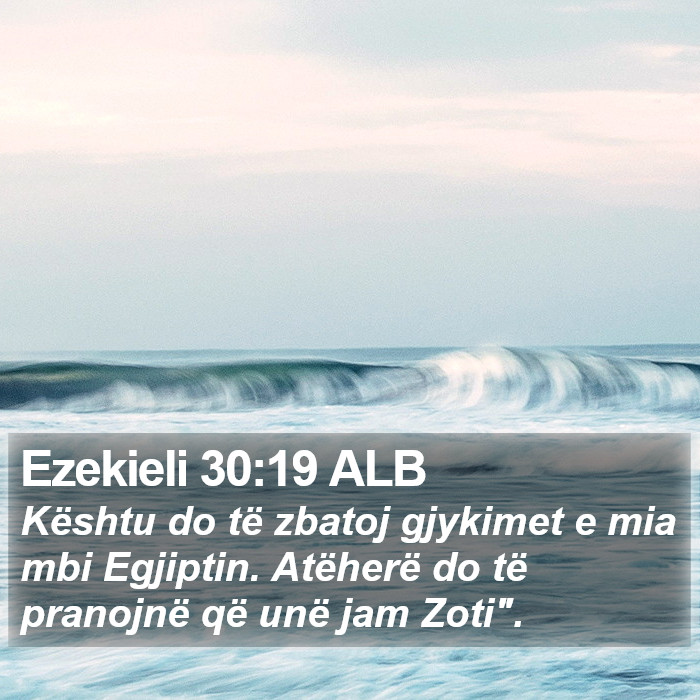 Ezekieli 30:19 ALB Bible Study