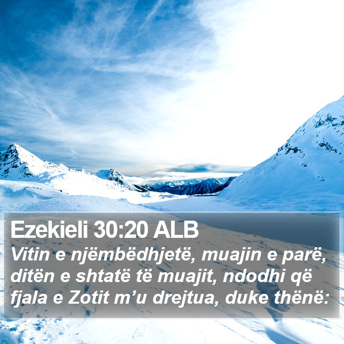 Ezekieli 30:20 ALB Bible Study
