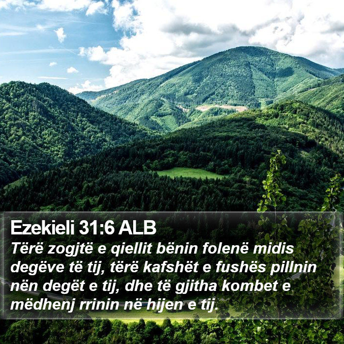 Ezekieli 31:6 ALB Bible Study