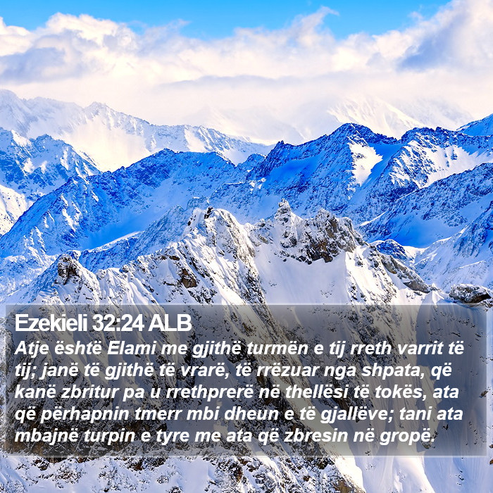 Ezekieli 32:24 ALB Bible Study