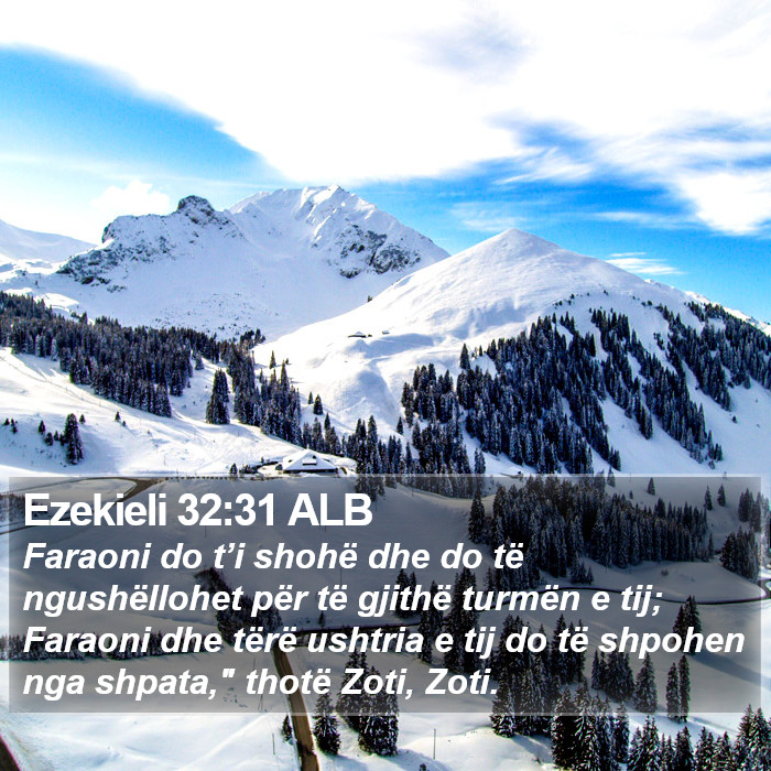 Ezekieli 32:31 ALB Bible Study