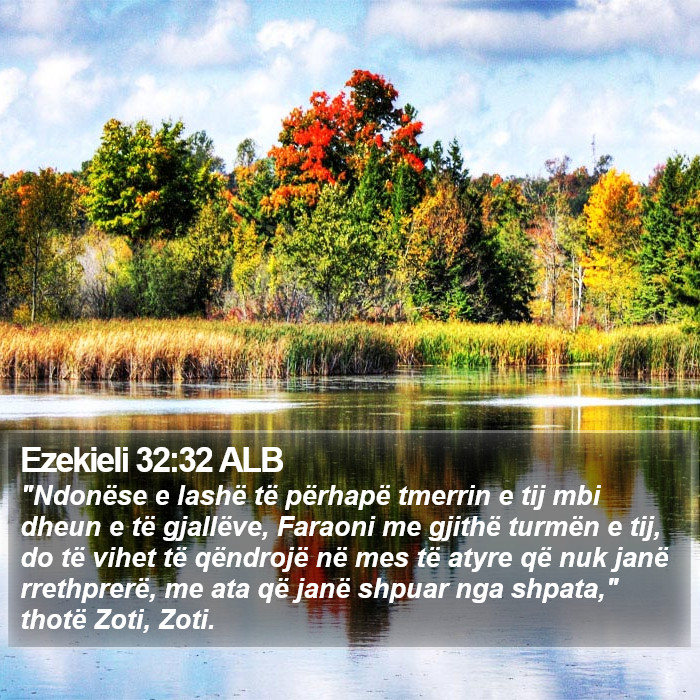 Ezekieli 32:32 ALB Bible Study
