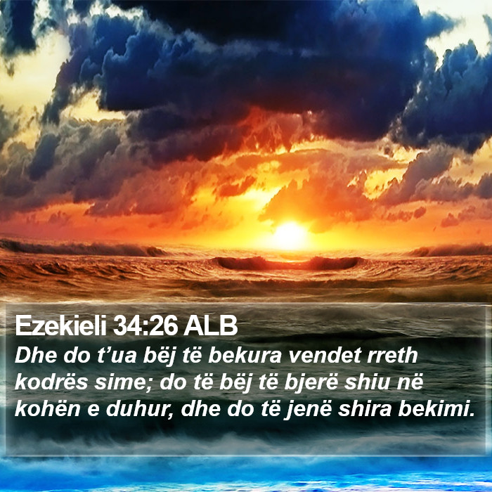 Ezekieli 34:26 ALB Bible Study