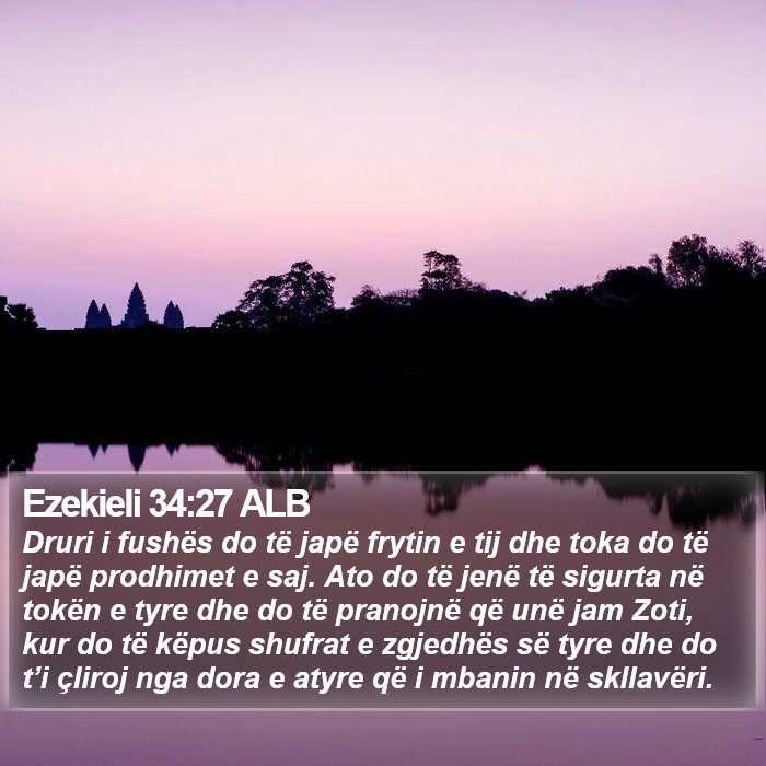 Ezekieli 34:27 ALB Bible Study