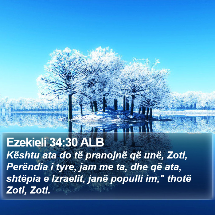 Ezekieli 34:30 ALB Bible Study