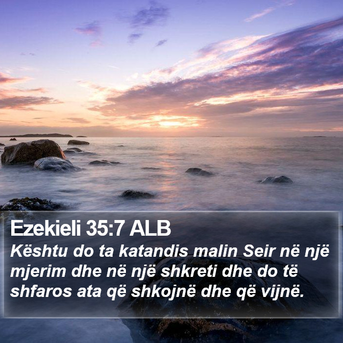 Ezekieli 35:7 ALB Bible Study