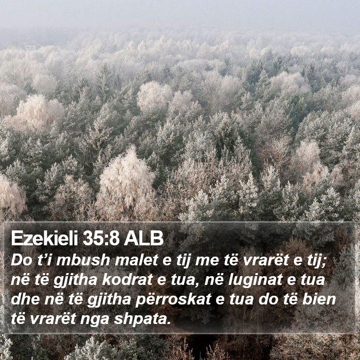 Ezekieli 35:8 ALB Bible Study